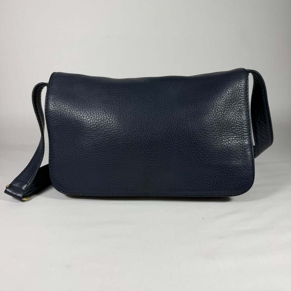 Coach Sonoma Flap Crossbody Bag Blue Leather 4928